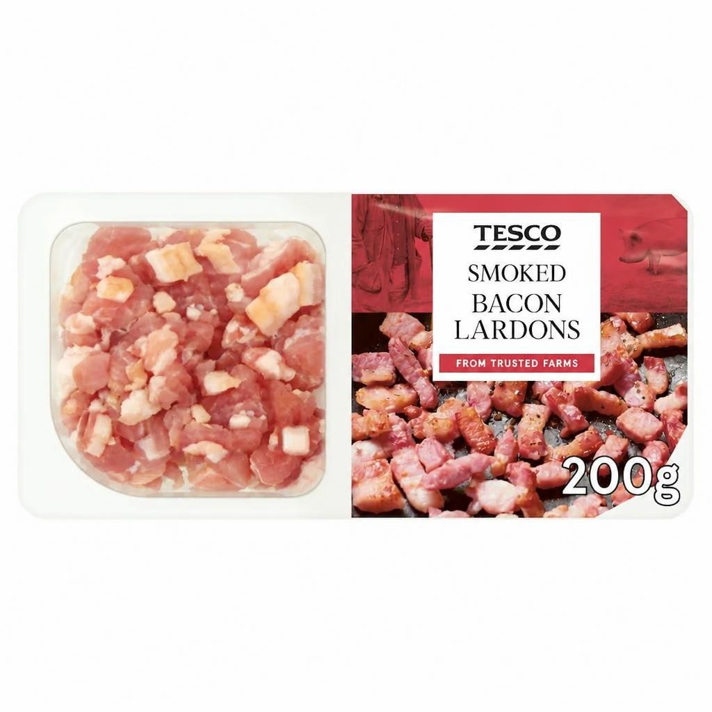Tesco Smoked Bacon Lardons 200G