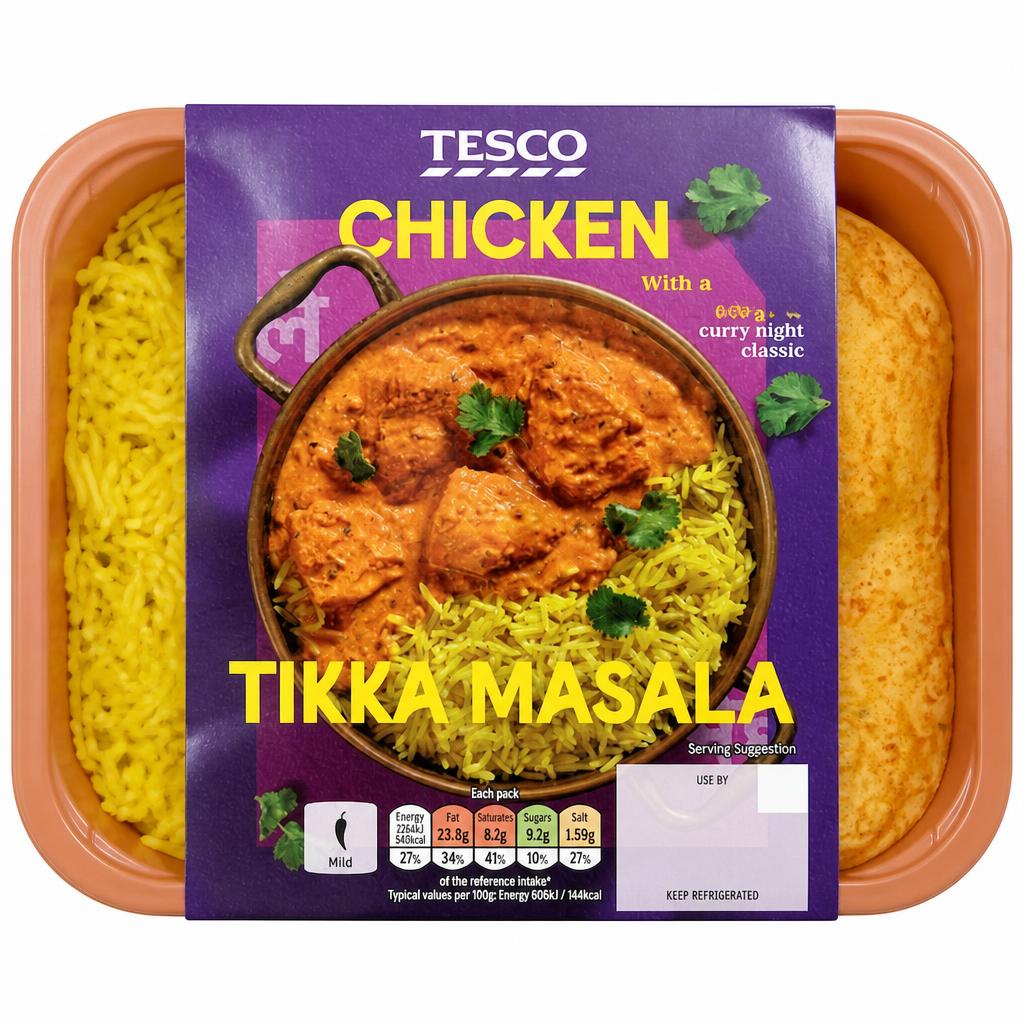Tesco Chicken Tikka Masala With Pilau Rice 400g