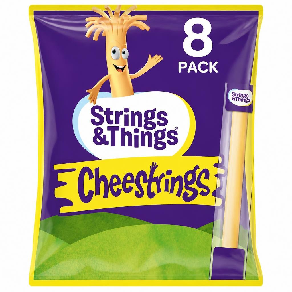 Cheestrings Original 8Pk Cheese Snacks 160G