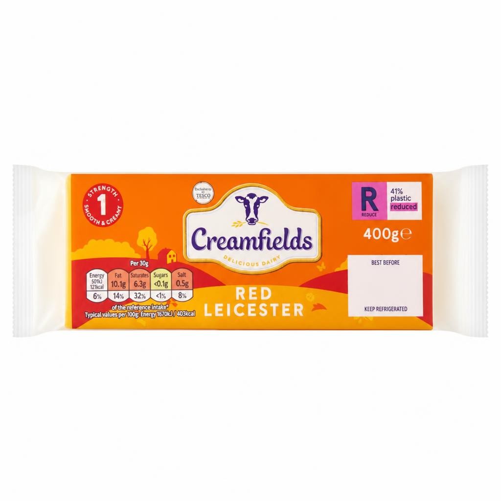 Creamfields Red Leicester Cheese 400G