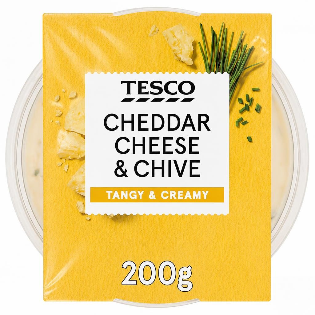Tesco Cheddar Cheese & Chive Dip 200G