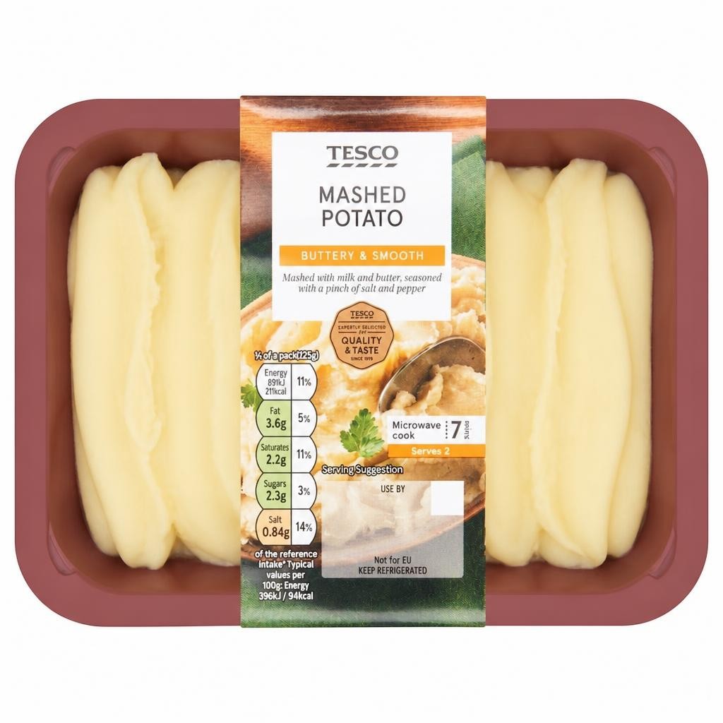 Tesco Mashed Potato 450G
