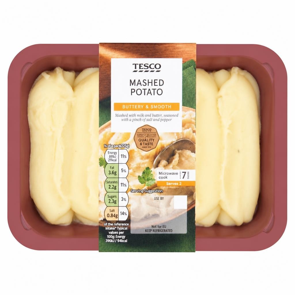 Tesco Mashed Potato 450G