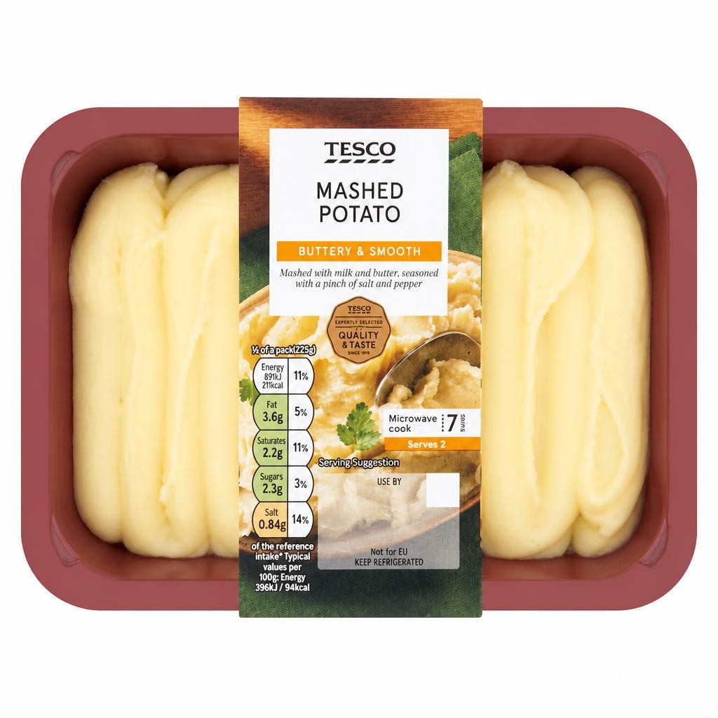 Tesco Mashed Potato 450G