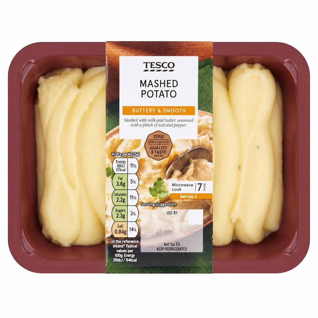 Tesco Mashed Potato 450G