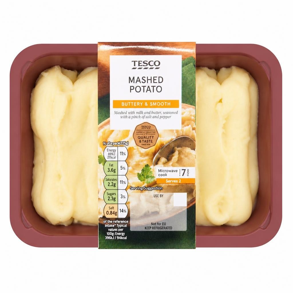 Tesco Mashed Potato 450G