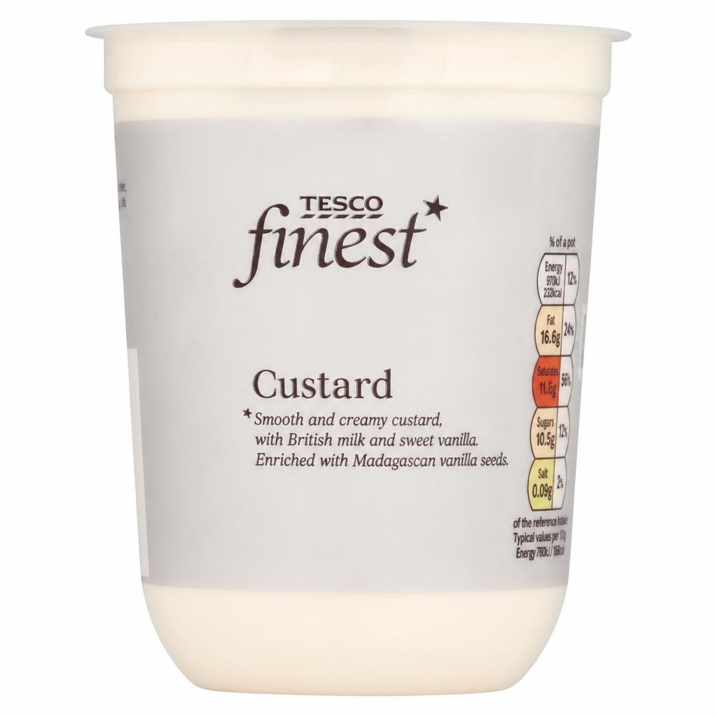Tesco Finest Vanilla Custard 500g