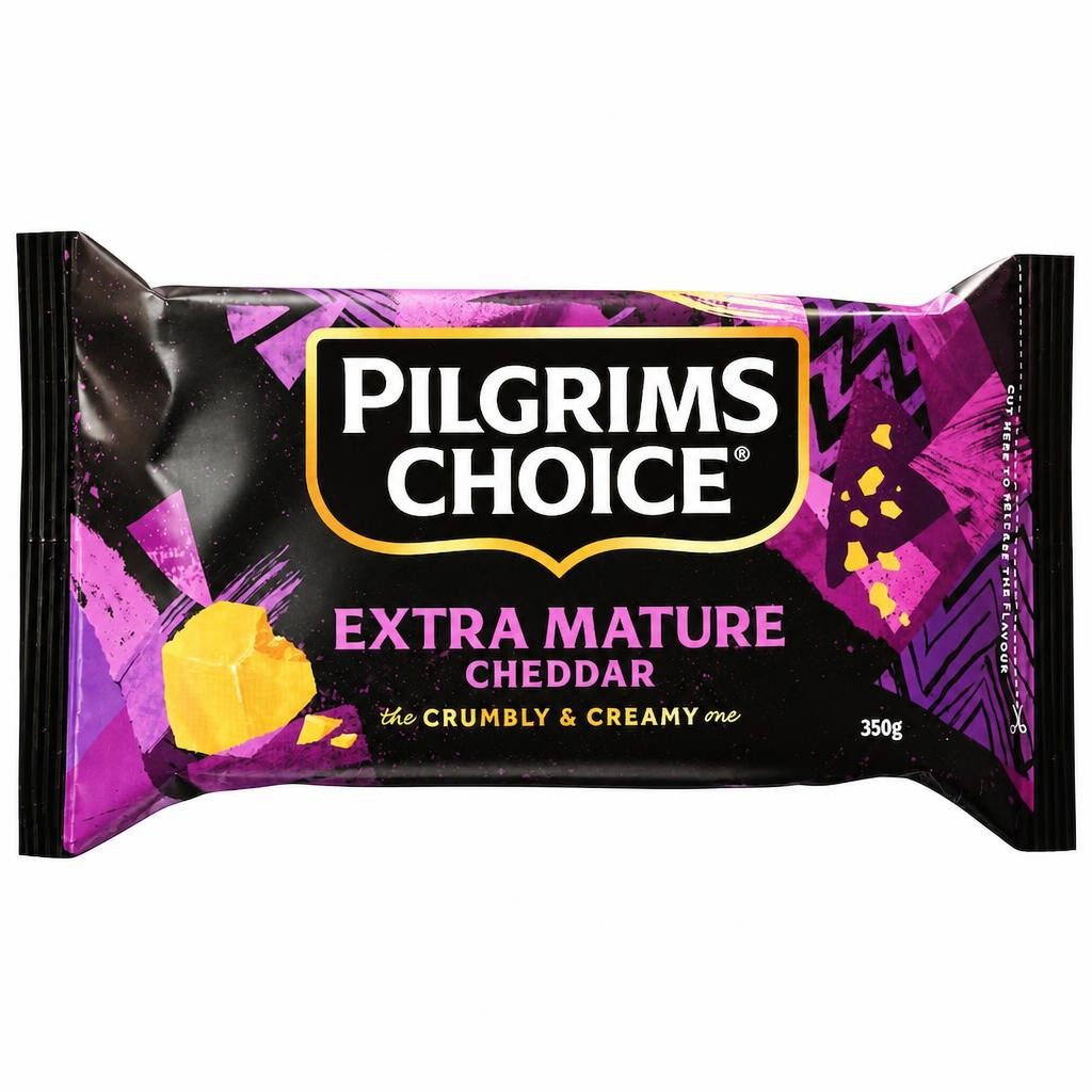 Pilgrims Choice Extra Mature Cheddar Cheese 350 G