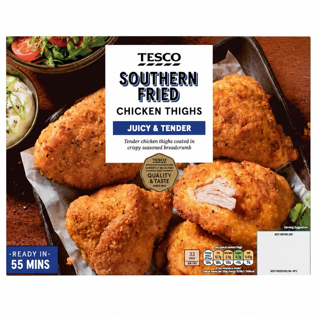 Tesco Southern Fried Chicken Thighs 700G
