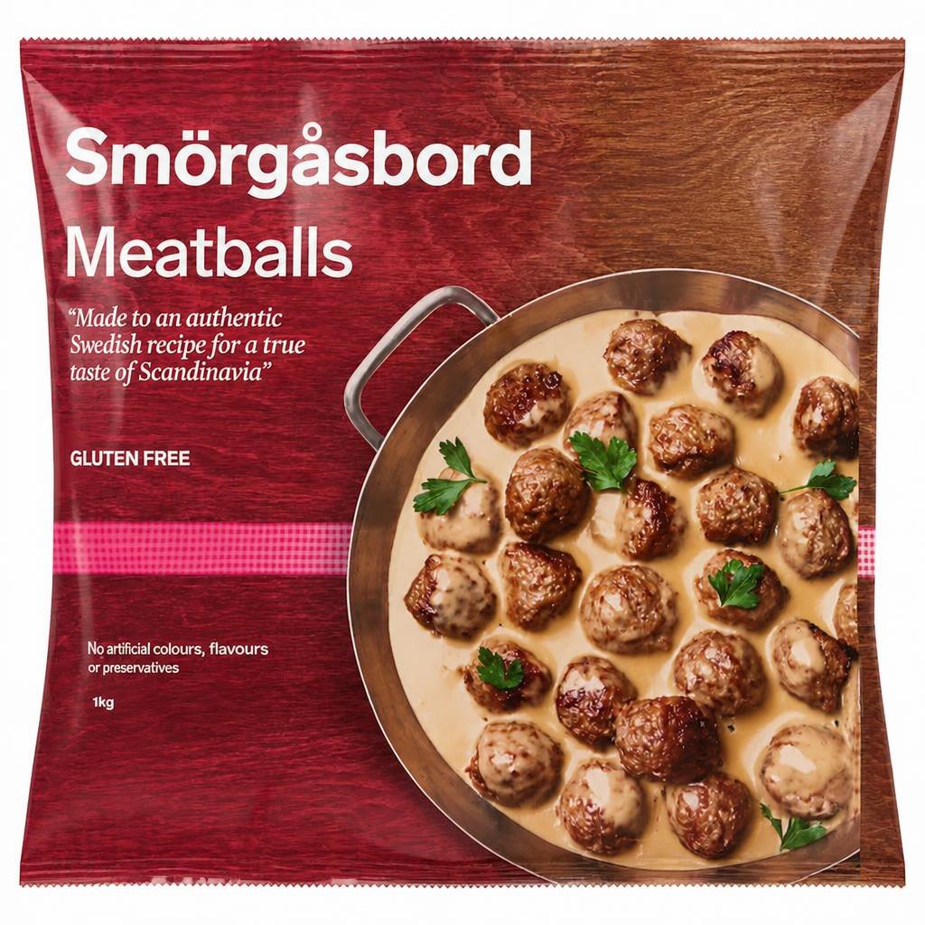 Smorgasbord The Original Swedish Meatballs 1Kg