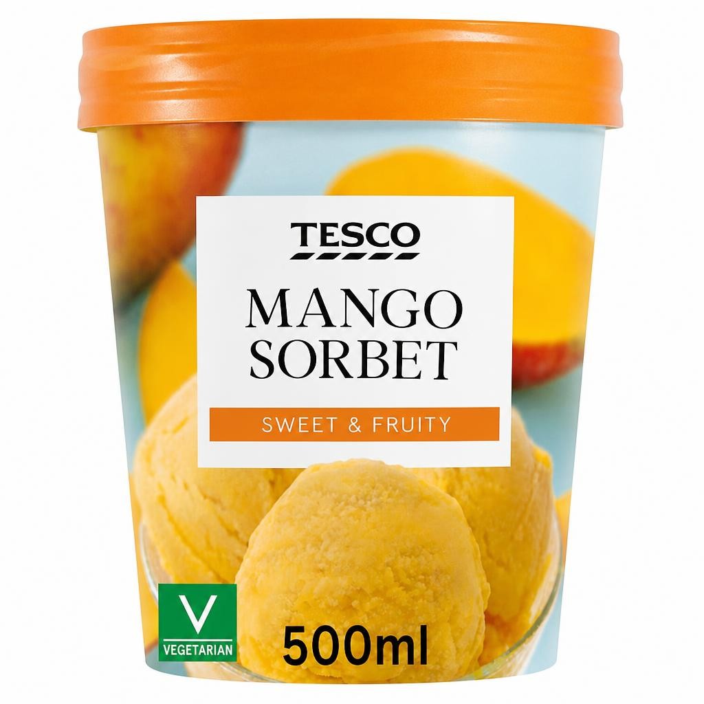 Tesco Mango Sorbet 500Ml
