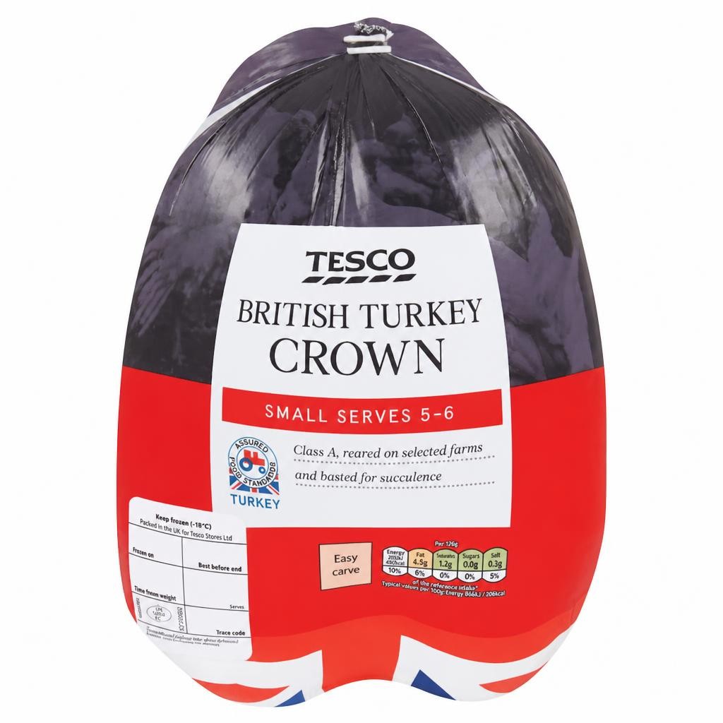 Tesco Frozen Small Turkey Crown 1.5Kg