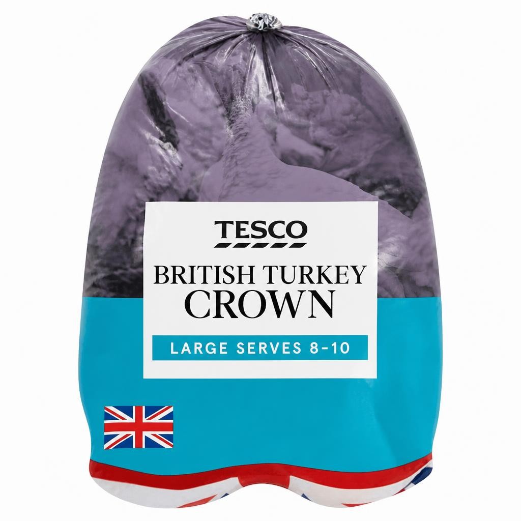 Tesco Frozen Large Turkey Breast Crown 2.4-2.8Kg