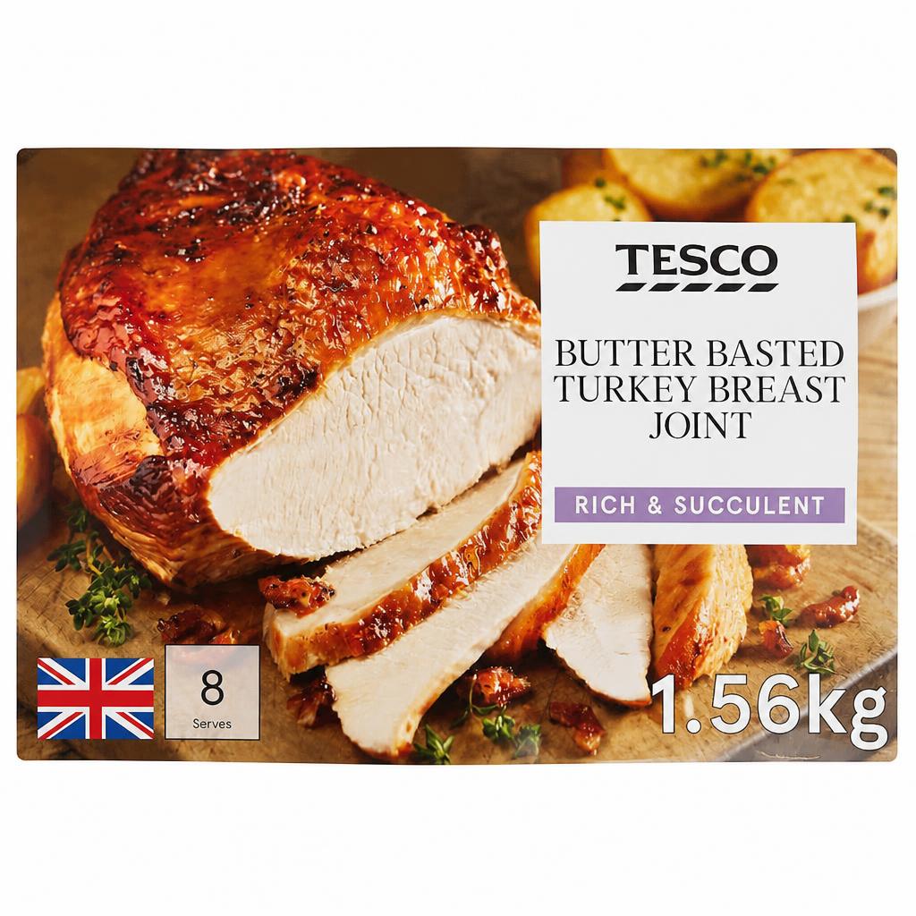 Tesco Butter Basted Frozen Turkey Breast Joint 1.56Kg