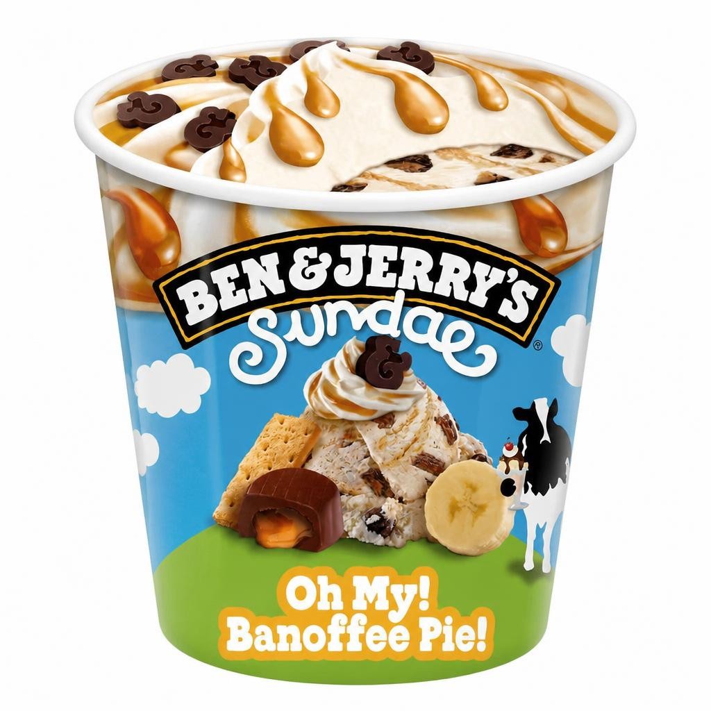 Ben & Jerry's Sundae Oh My Banoffee Pie Ice Cream Tub 427ml