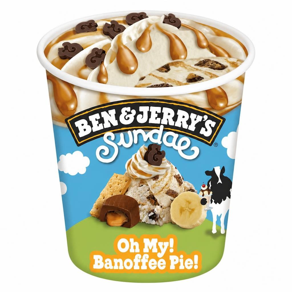 Ben & Jerry's Sundae Oh My Banoffee Pie Ice Cream Tub 427ml