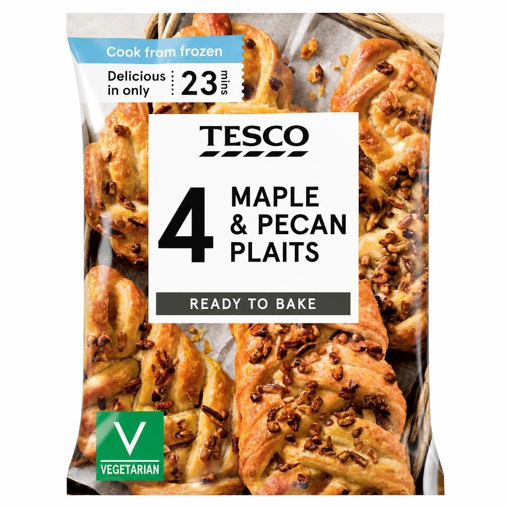 Tesco 4 Maple & Pecan Plaits 350G