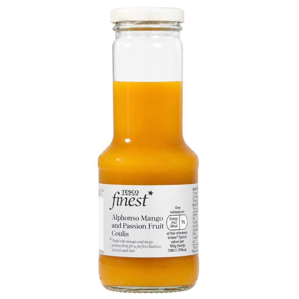Tesco Finest Alphonso Mango & Passion Fruit Coulis 275G