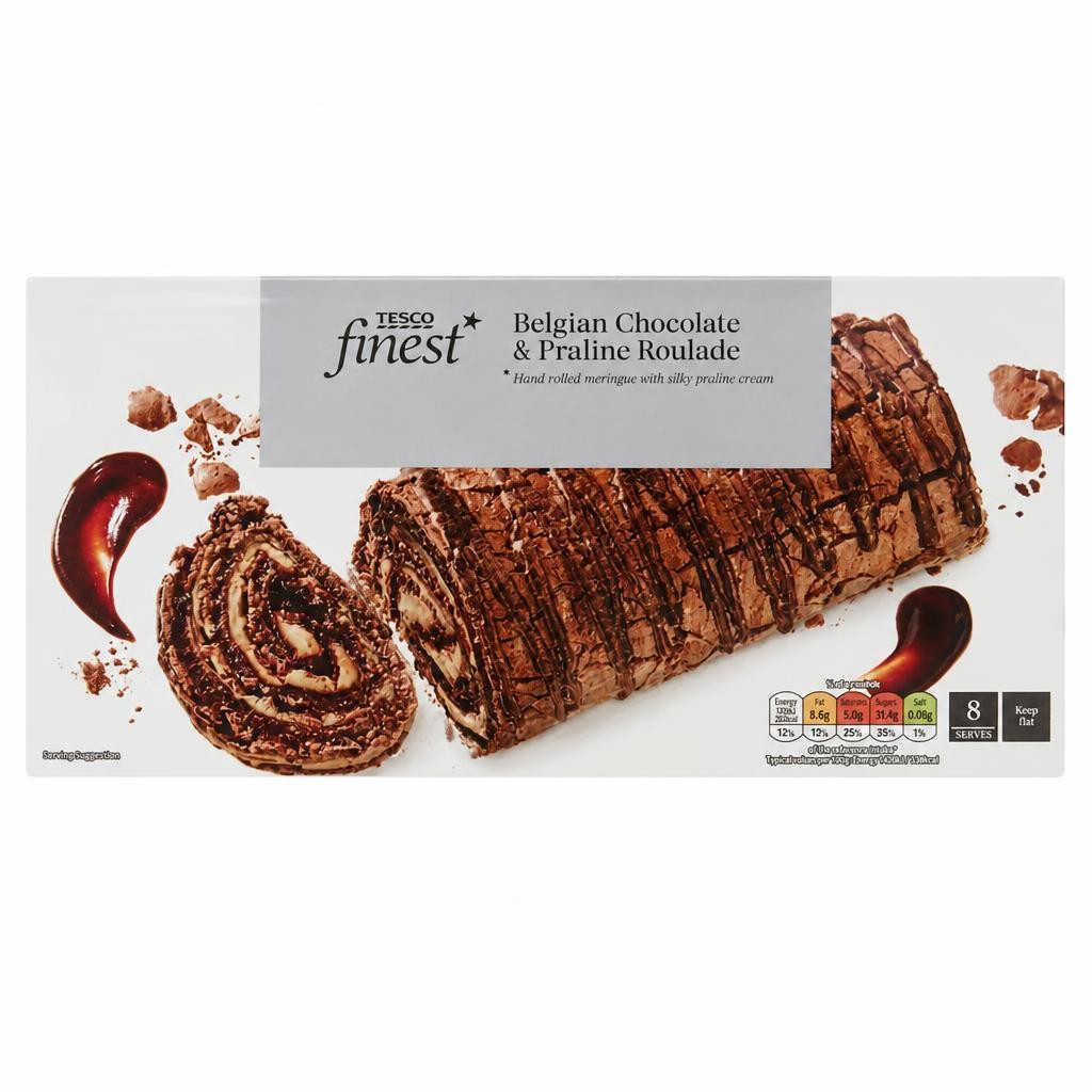 Tesco Finest Chocolate & Praline Roulade 525G