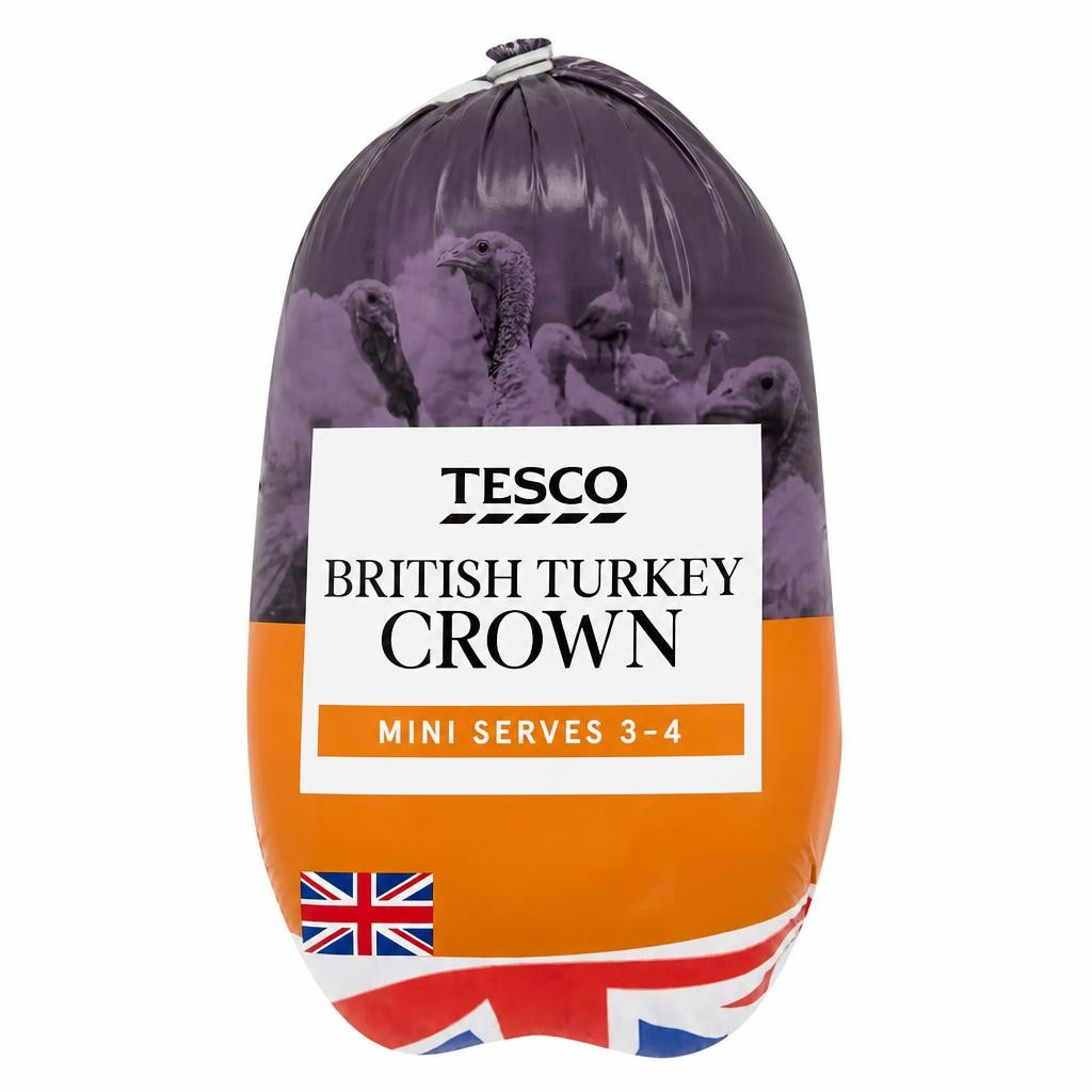 Tesco Frozen Mini Turkey Crown 1Kg-1.4Kg