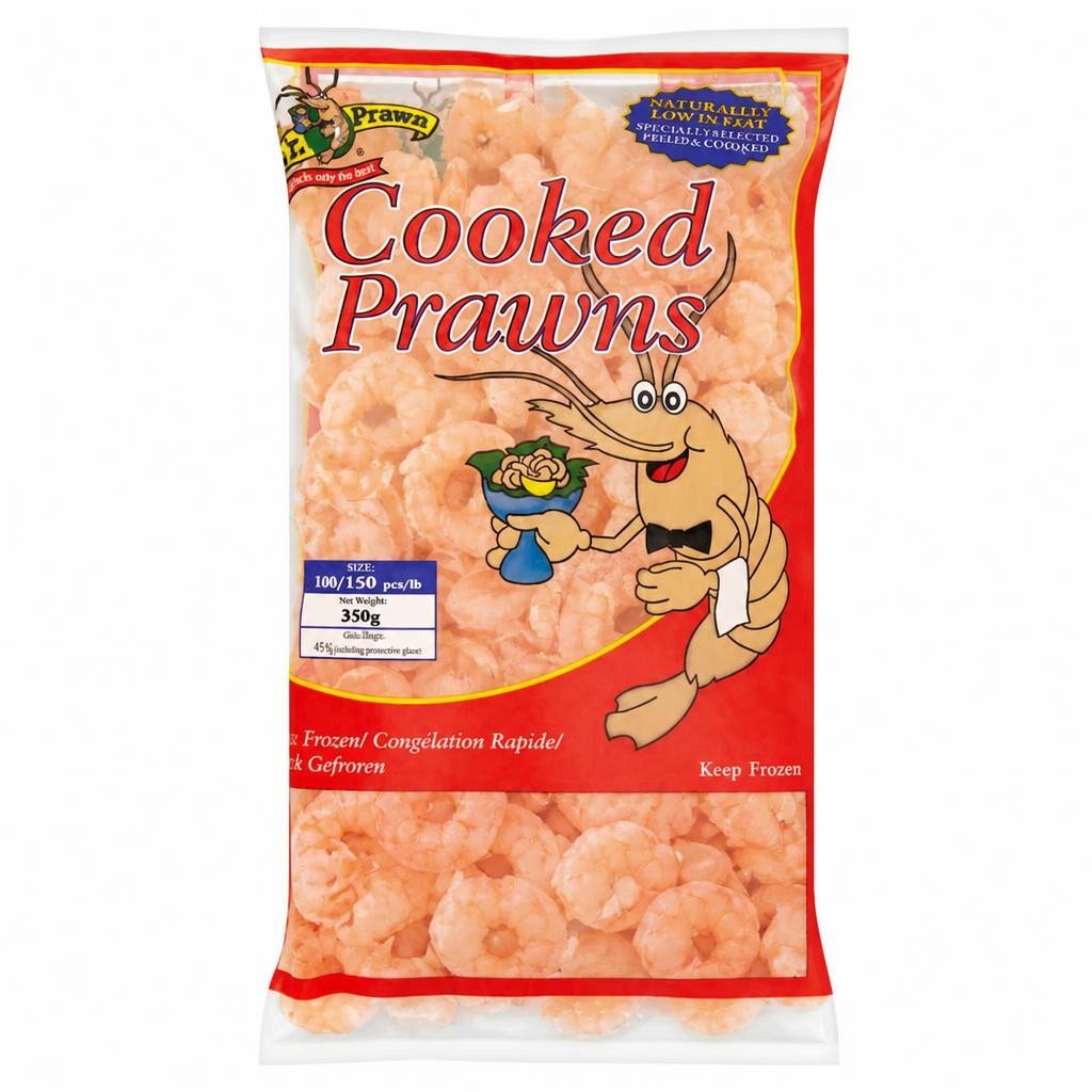 Mr Prawn Cooked & Peeled Prawns 100/150 350G