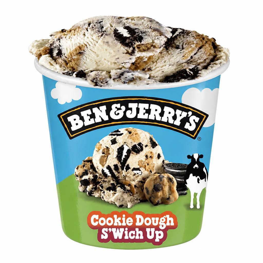 Ben & Jerry's Cookie Dough S'wich Up Vanilla Ice Cream Tub 465ml