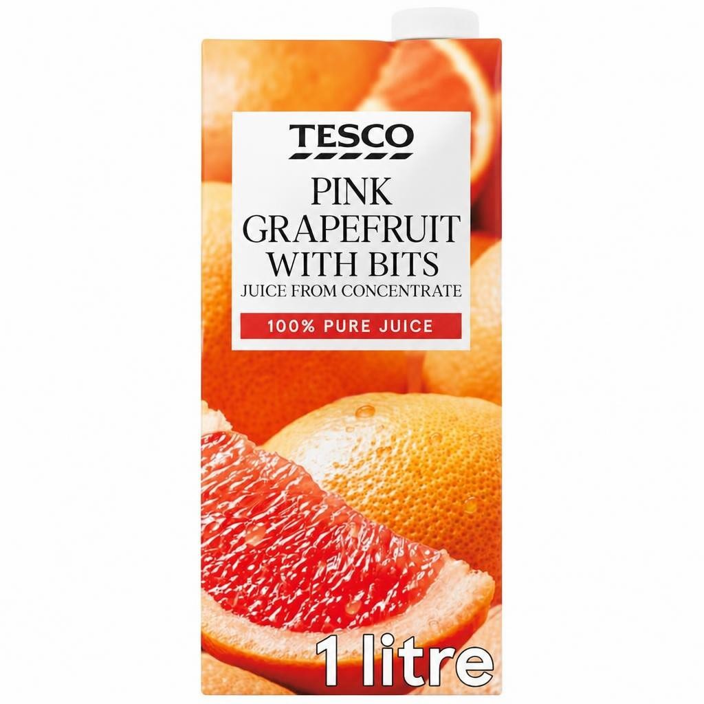 Tesco Pink Grapefruit Juice 1 Litre