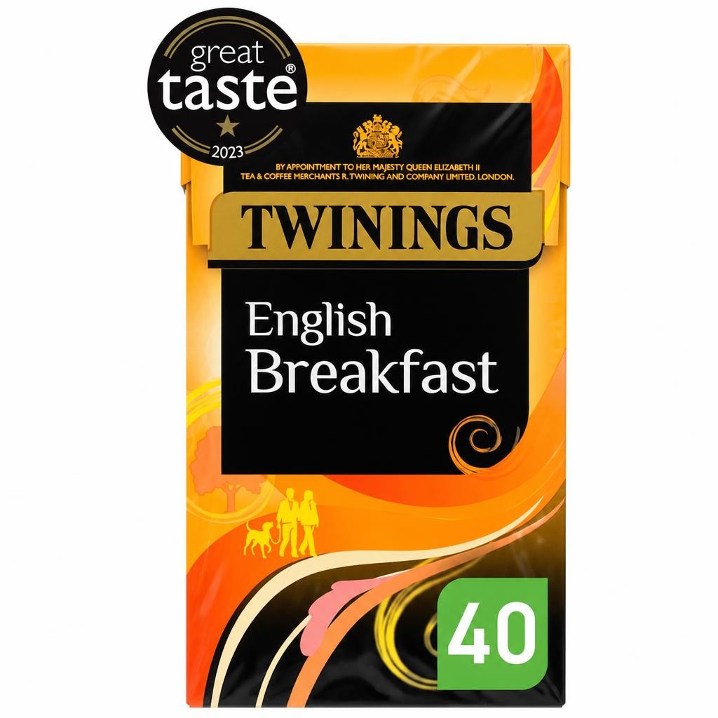 Twinings English Breakfast Tea Bags 40 Pack 100g