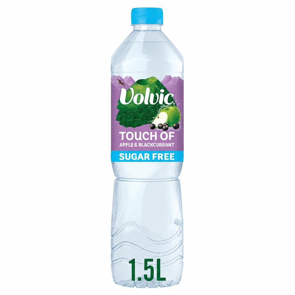 Volvic Touch of Fruit Apple & Blackcurrant Sugar Free Still Flavoured Water 1.5L