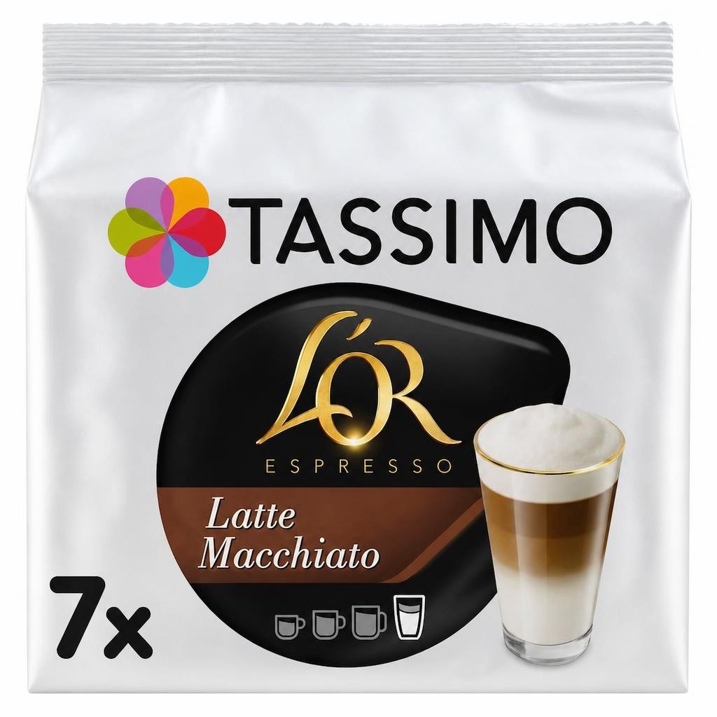 Tassimo L'OR Latte Macchiato Coffee Pods x7