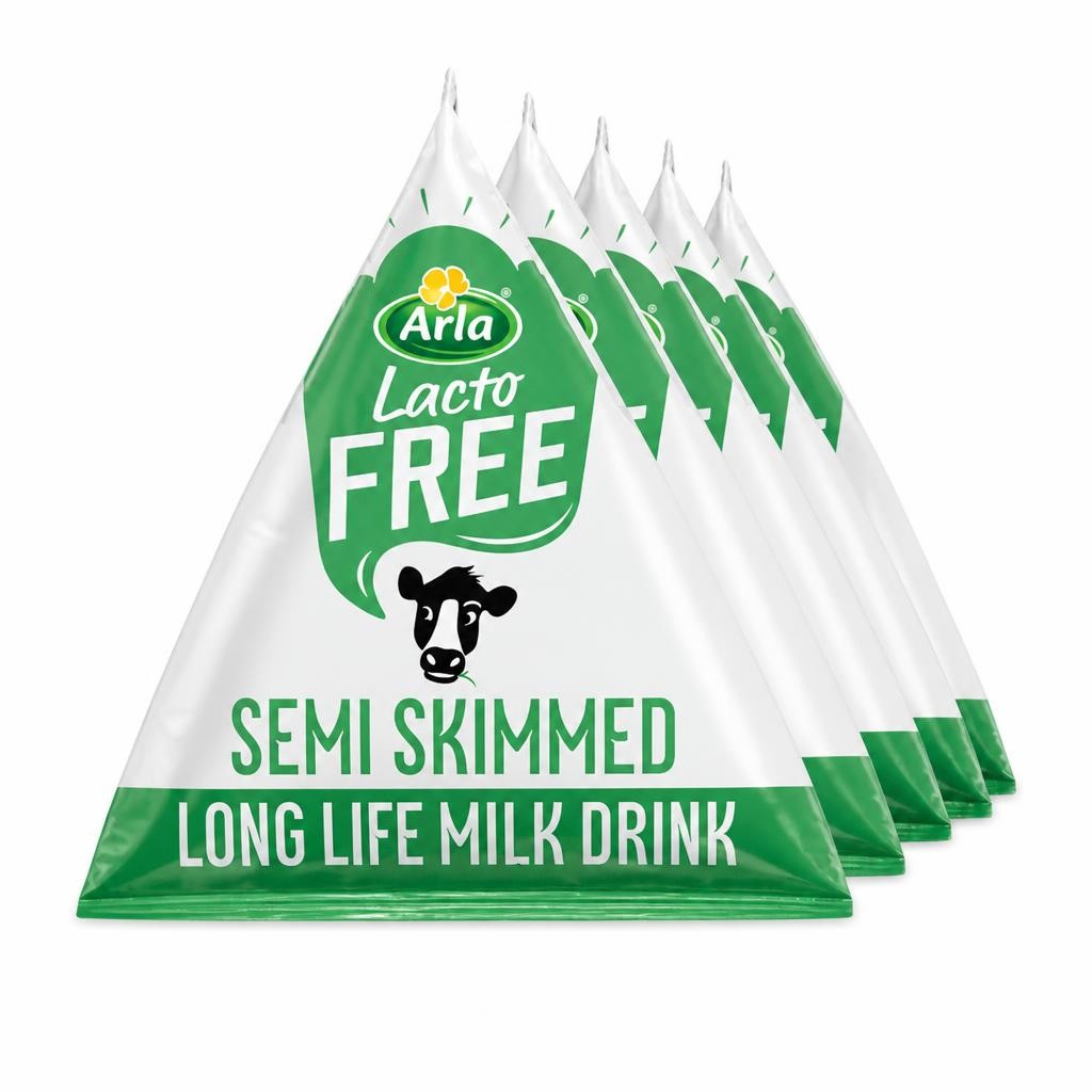 Arla Lactofree Semi Skimmed Long Life Milk Drink 5 x 20ml