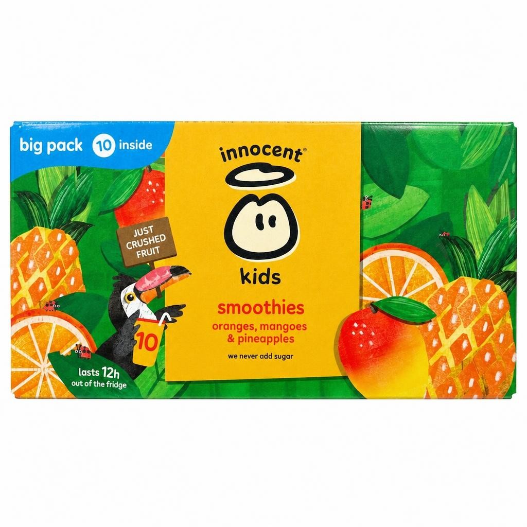 innocent Kids Orange, Mango & Pineapple Smoothies 10x150ml