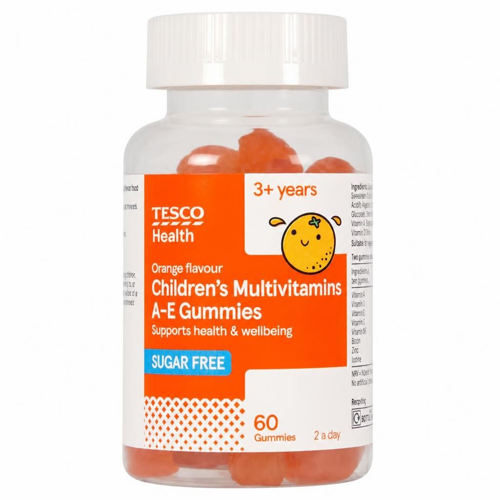 Tesco Health 60 Childrens Multivitamins Orange Gummies