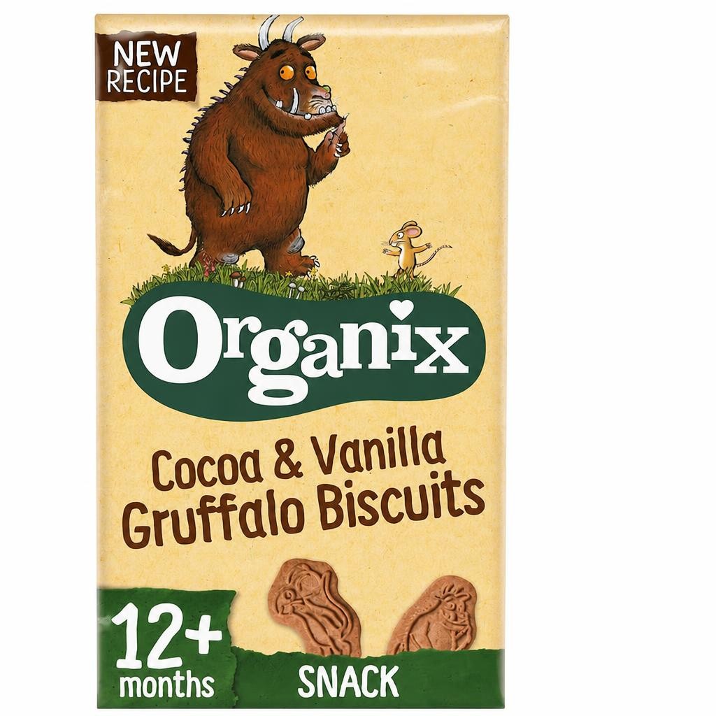 Organix Cocoa & Vanilla Gruffalo Biscuits 5X20g