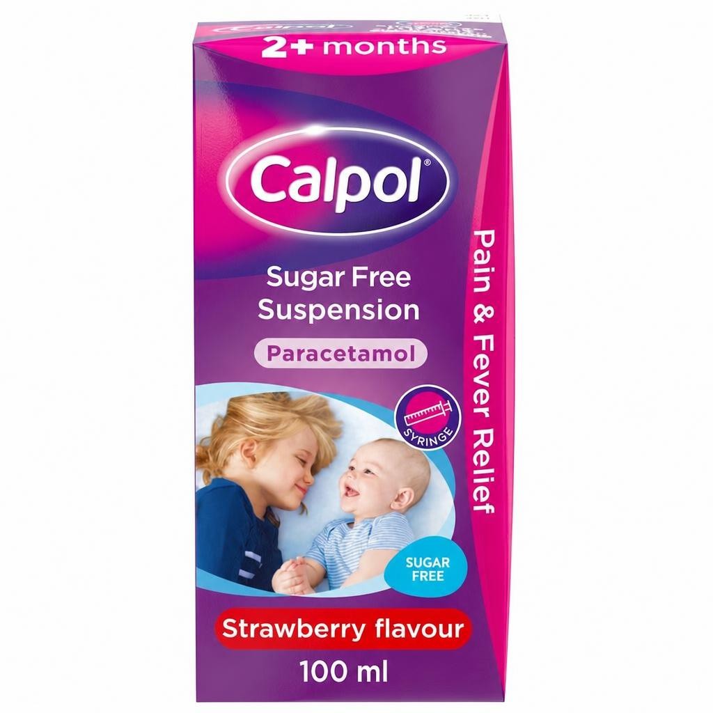 Calpol Infant Sugar-Free Oral Suspension Paracetamol 2+ Months 100ml