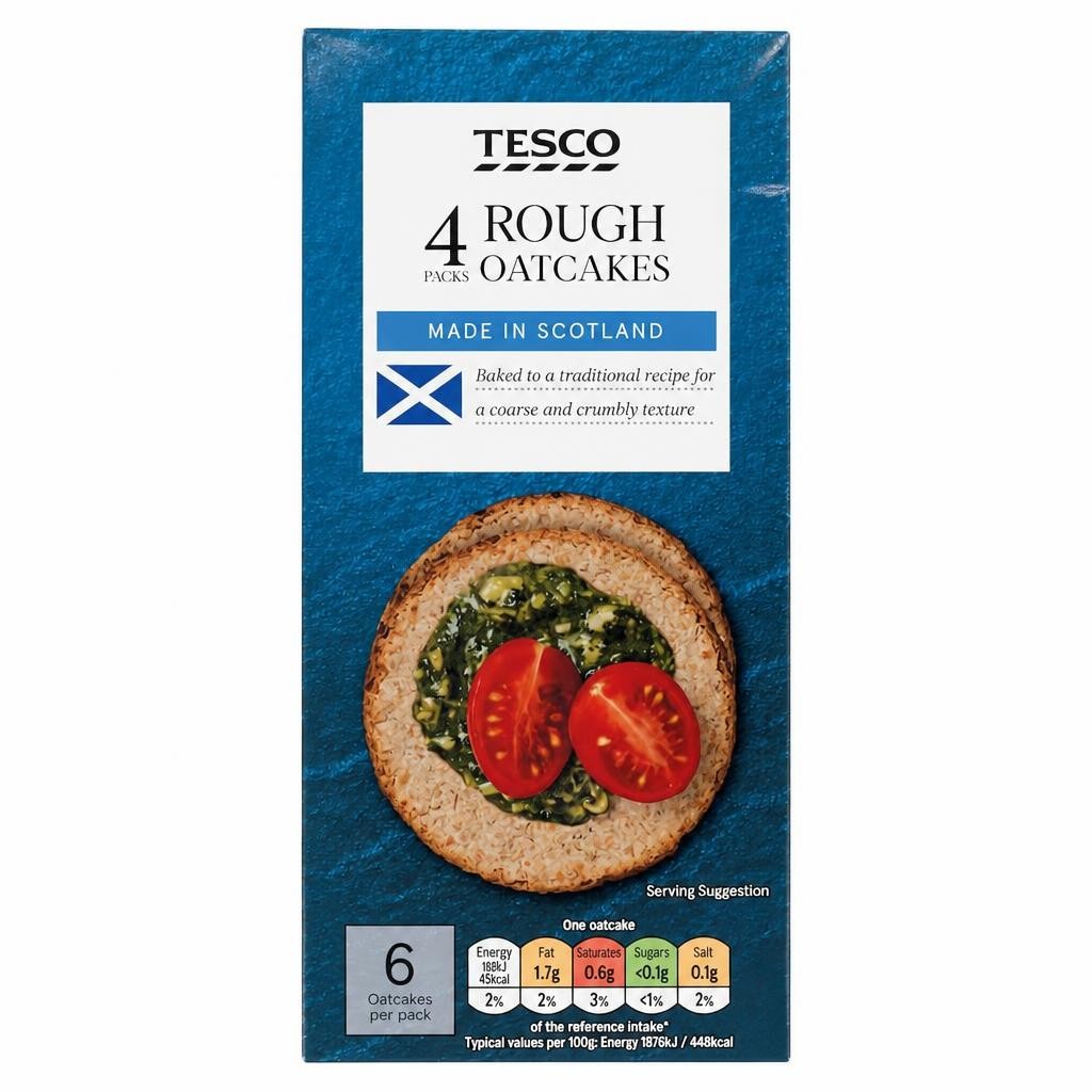 Tesco Scottish Rough Oatcakes 250G