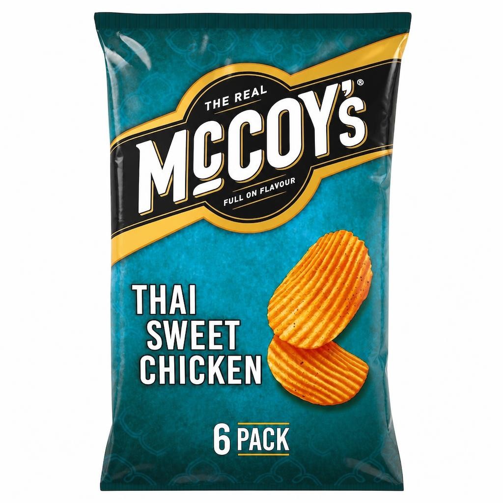 McCoy's Thai Sweet Chicken Multipack Crisps 6x25g