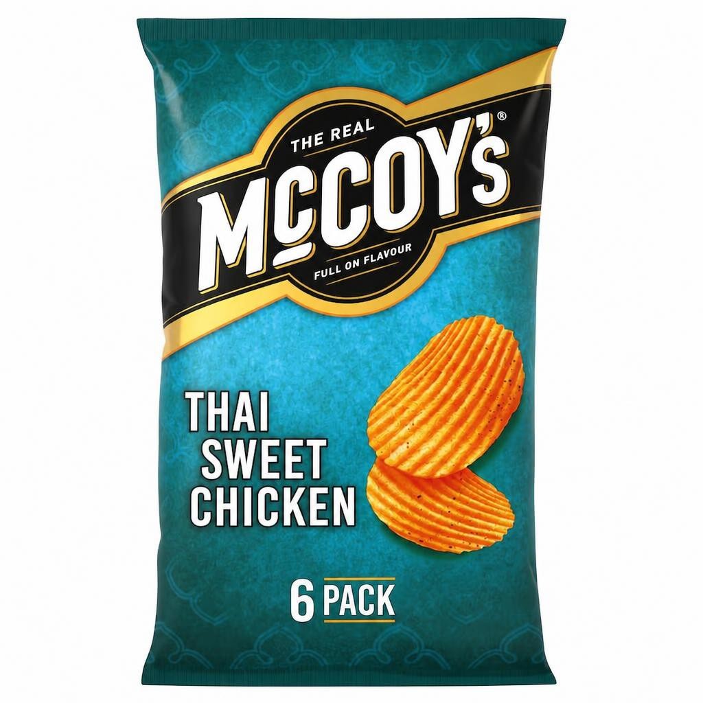 McCoy's Thai Sweet Chicken Multipack Crisps 6x25g