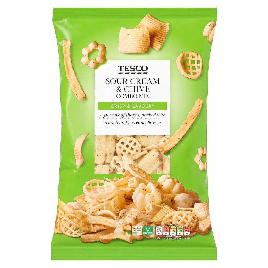 Tesco Sour Cream & Chive Combo Mix 150G