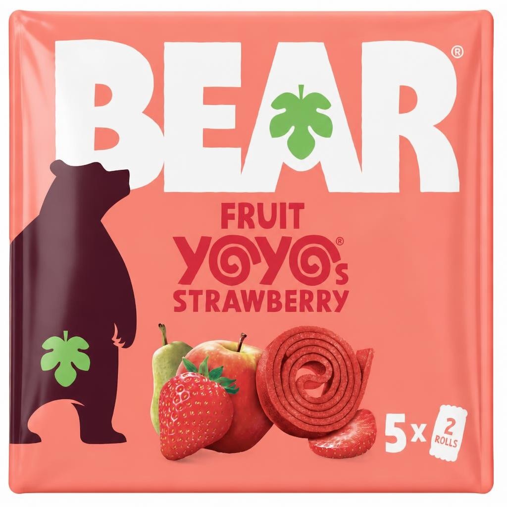 BEAR Fruit Yoyos Strawberry Multipack 5 x 20g