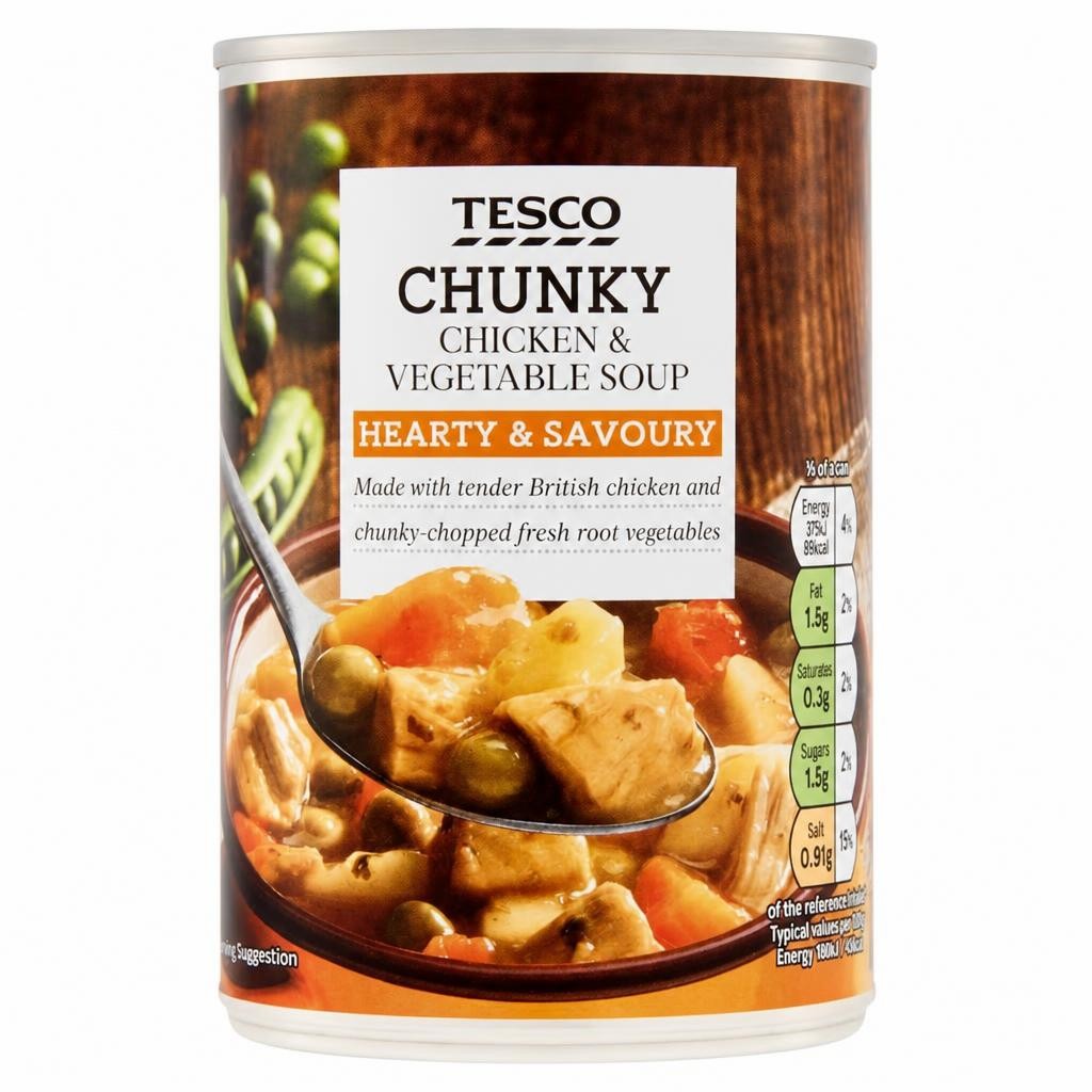 Tesco Chunky Chicken & Vegetable Soup 400G