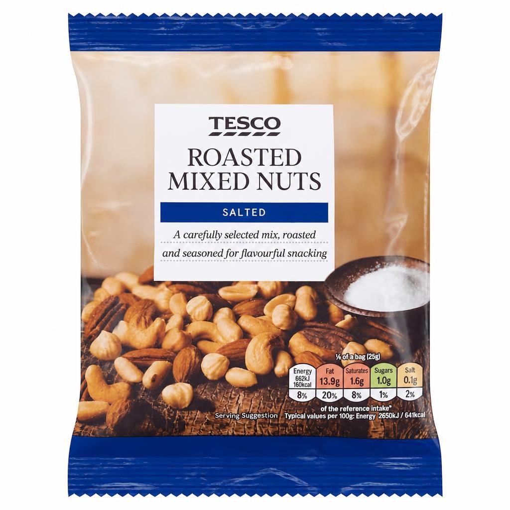 Tesco Roasted Mixed Nuts Salted 200g
