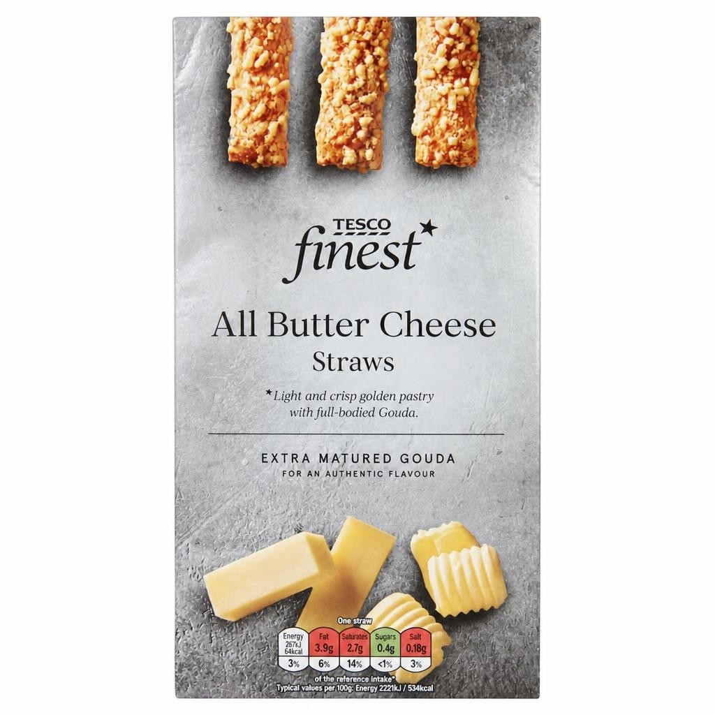 Tesco Finest All Butter Cheese Straws 100G