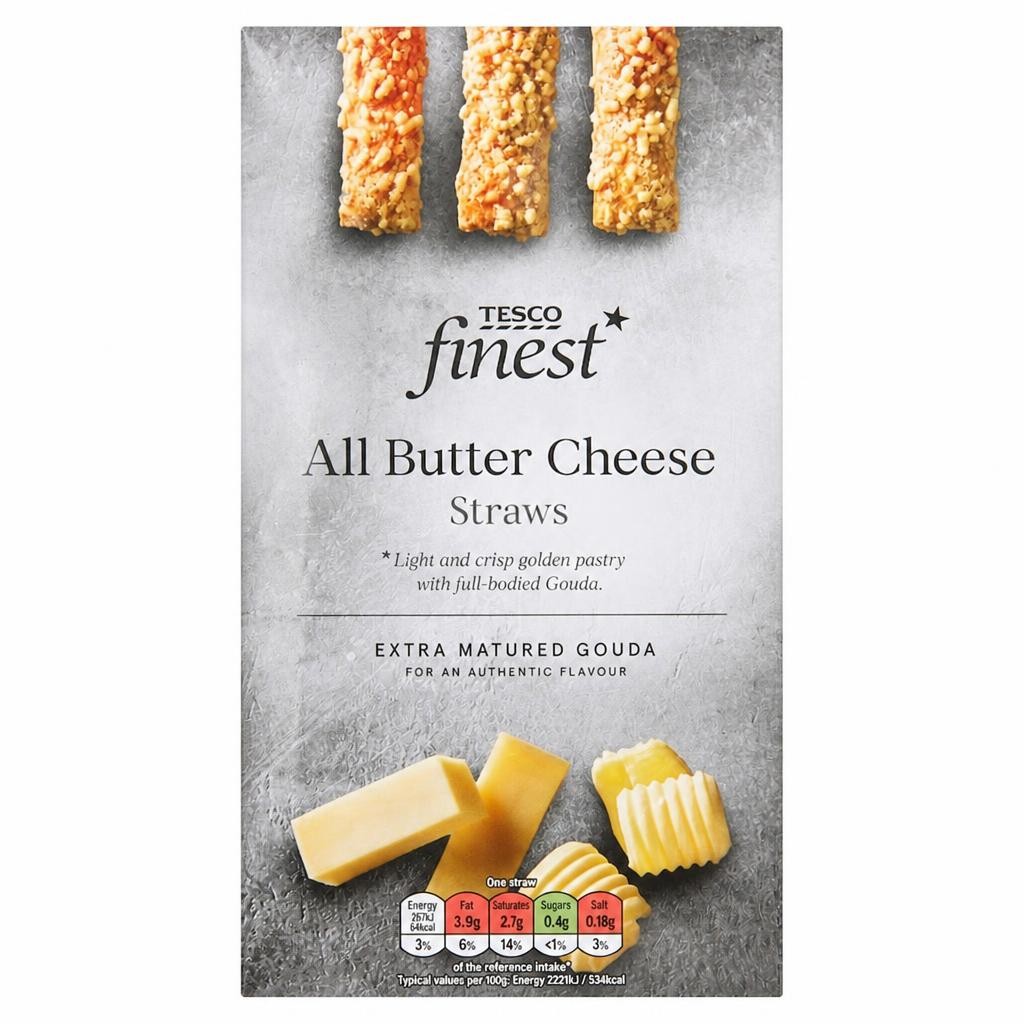 Tesco Finest All Butter Cheese Straws 100G