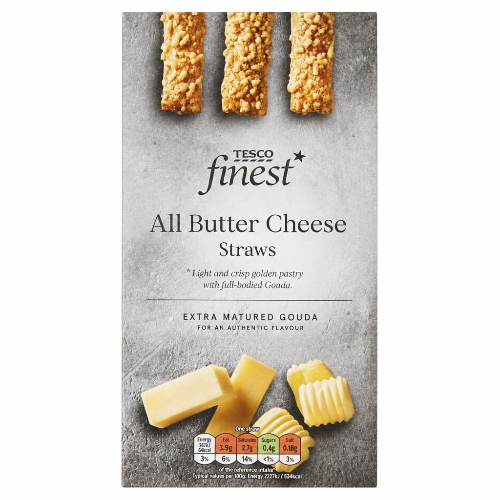 Tesco Finest All Butter Cheese Straws 100G