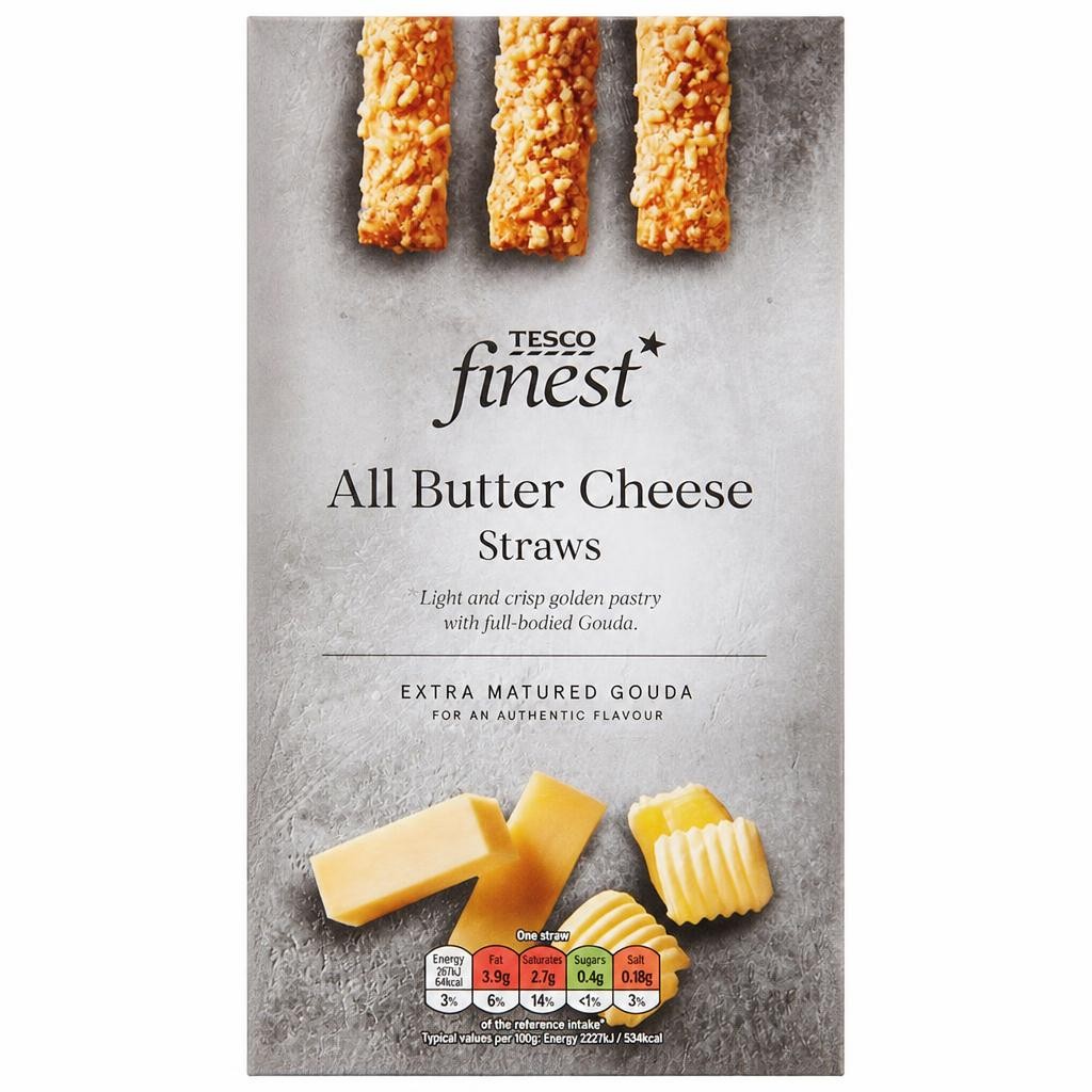 Tesco Finest All Butter Cheese Straws 100G