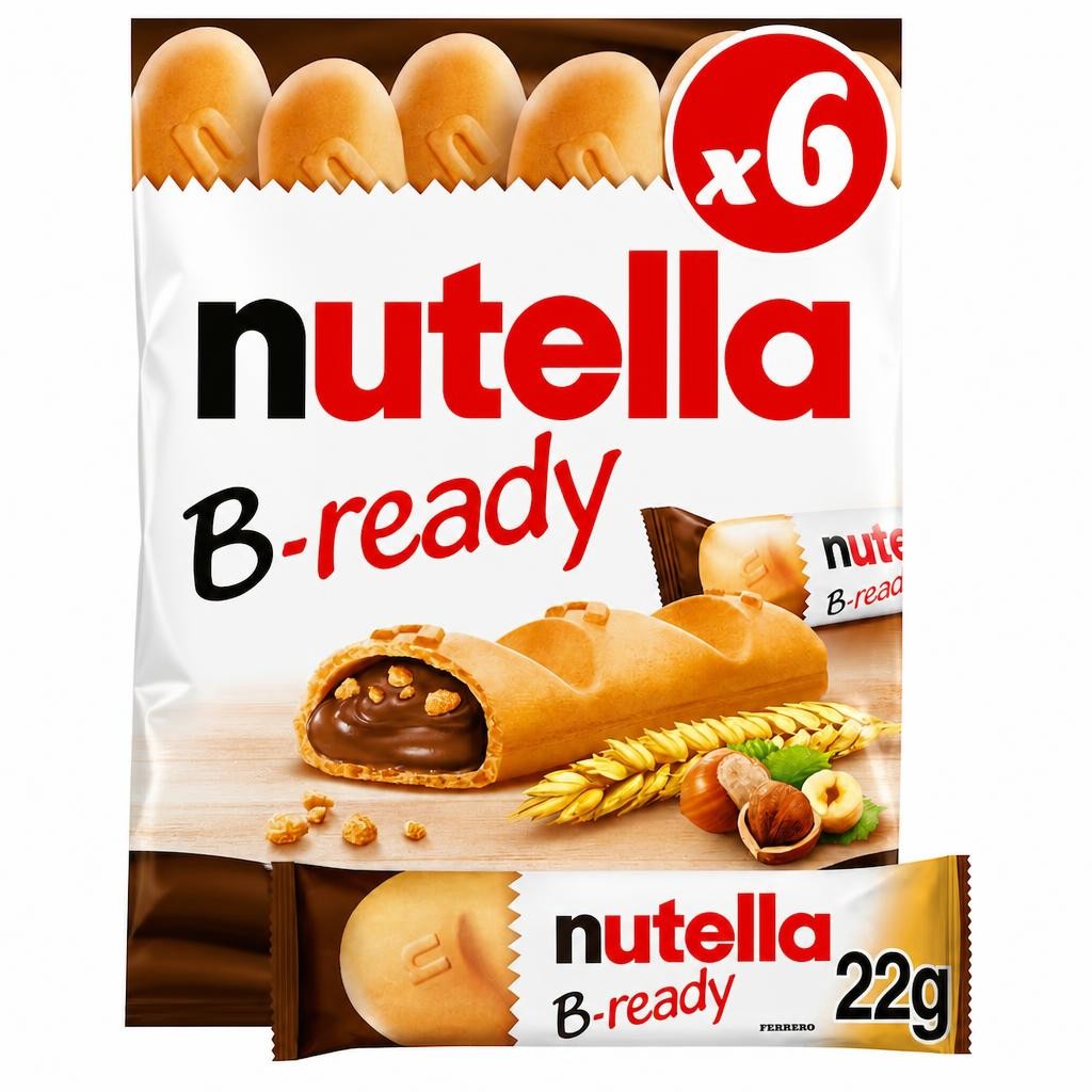 NUTELLA B-ready Bars Multipack 6 X 22g (132g)