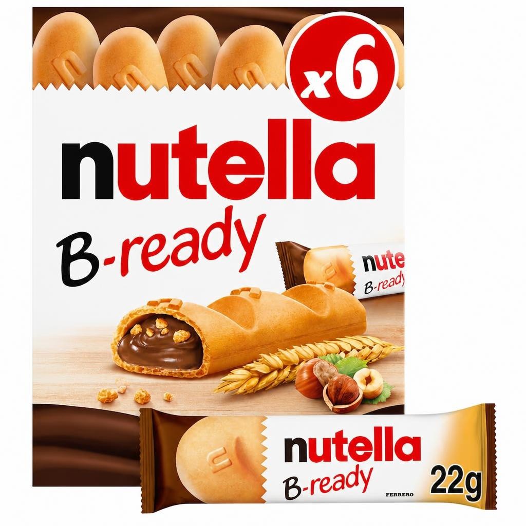 NUTELLA B-ready Bars Multipack 6 X 22g (132g)
