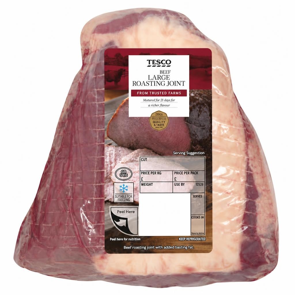 Tesco Large Beef Roasting Joint With Basting Fat