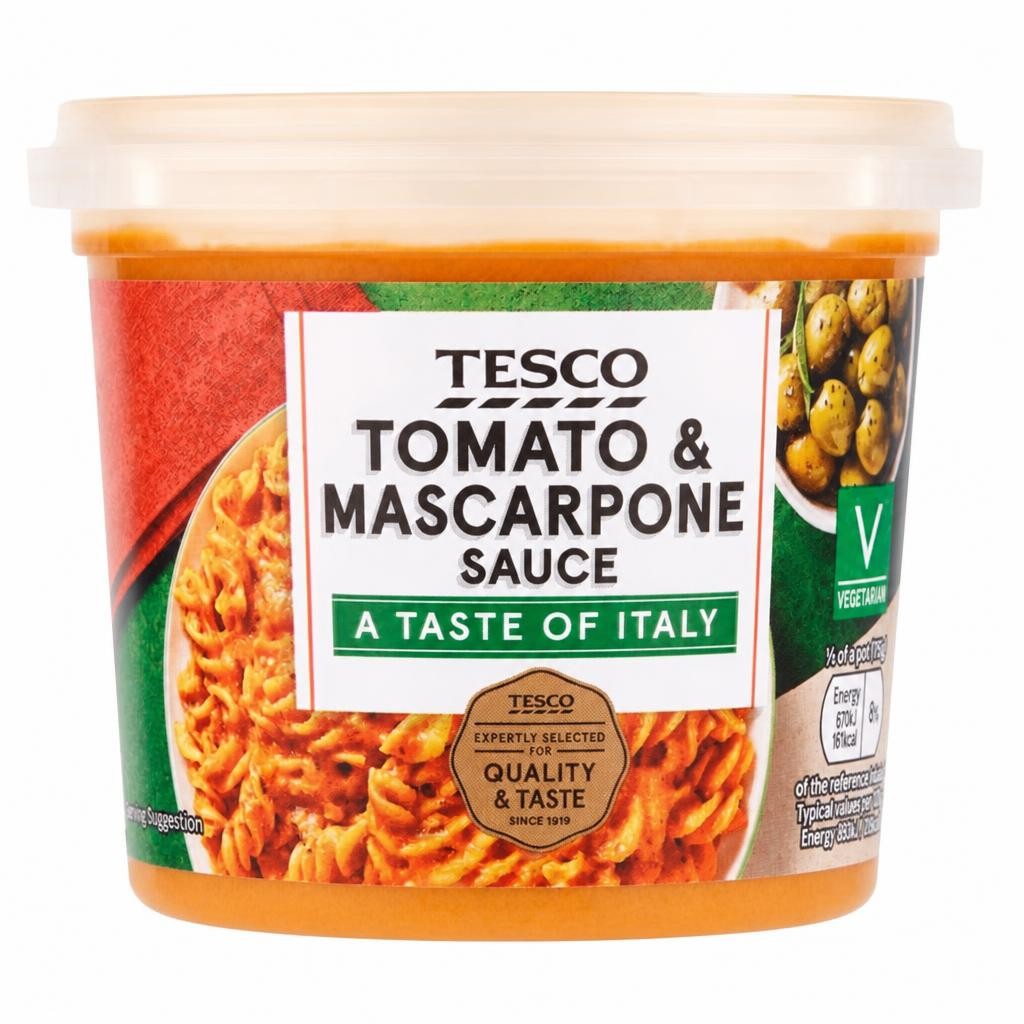 Tesco Tomato & Mascarpone Sauce 350G